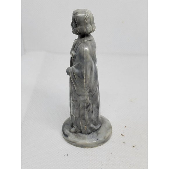 Roxy Grey Man Holding Cross Vintage Game Piece Spare Chess Piece - Picture 2 of 8
